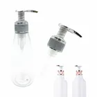 UV coated sliver color 24 410 plastic cream lotion pump assembly machine with outside spring