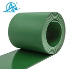 Customized pvc smooth surface and diamond pattern bottom conveyor belt