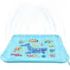 Dolphin Splash Pad Sprinkler Toys for Kids - 67 in Inflatable Splash Play Mat Wading Pool Water Toys Summer Gifts