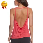 Yoga Gym Fitness Tank Top For Woman, 100 Cotton Tank Top Private Label, Open Back Tank Top