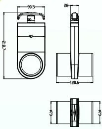 2.5"slice valve - 2.5" spiggot X 2.5"spiggot