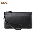 DIDE Large Capacity Genuine Leather Men's Clutch Bag Wallet Purse Organizer