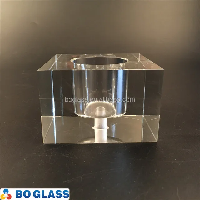 hot sale souvenir glass blocks cubes gift 3d laser engrave k9