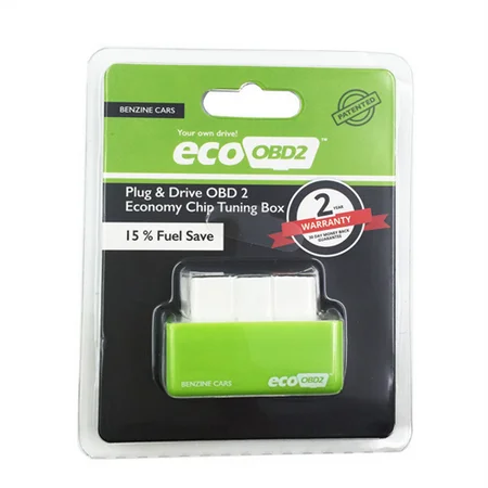 Top selling Green ecoOBD2 Benzine Car Chip Tuning Box Plug and Drive OBD2 Chip Tuning Box More Power ecoOBD2 Chip Tuning Box