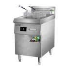 Good Quality Stainless Steel Double Basket Gas Electronic Deep fryer