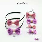 Newest Fashion hair band blink bowknot hair accessories for kids