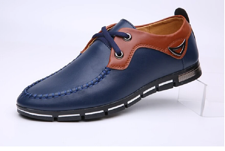 2015 Men Shoes New Brand Casual Shoes Leather Lace-Up Oxford Shoes Men Flat Shoes Breathable Casual Men Fashion Sneakers