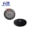 Permanent pot magnet internal thread mount bracket sucker holder coated magnetic rubber neodymium round base