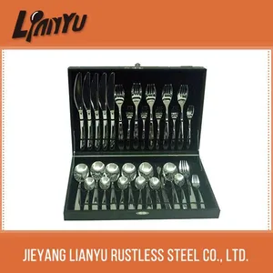 stainless steel 24pcs gift custom made dinnerware sets