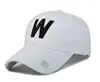 Factory custom baseball cap 3d embroidery logo men cotton caps 6 panels hat with W