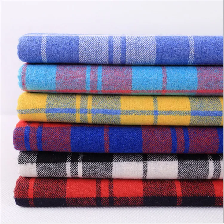 Factory Stocklot 100 Cotton Yarn Dyed Woven Flannel Check Twill Shirt