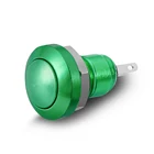 green metal button 8mm mini ON momentary waterproof push button switch