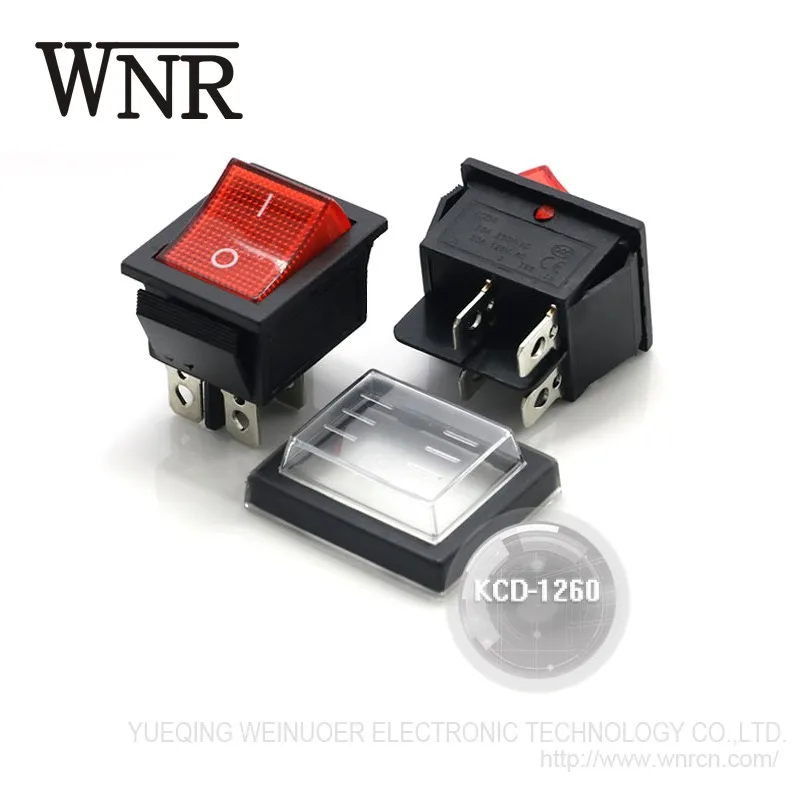 Wnre Kcd Waterproof Switch Kcd Pin Rocker Switch With Led Buy