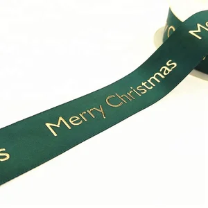 gold christmas satin ribbon
