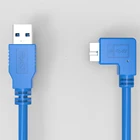 USB 3.0 A Male to Micro B 90 degree Right angle External Hard Drive Cable
