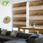 Luxury horizontal roller shade jacquard zebra blinds