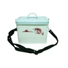 T052 Square Iron Fishing Bucket Housekeeper Box metal Bin With Lid and Nylon rope