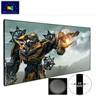 XY Factory Promotion Product Good Price 60inch PET Crytal Daylight Projection Screen with Narrow Frame for UST Projector