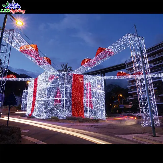 christmas holiday lights customized xmas deco gift box with l