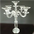crystal candelabra 5 arm,crystal candlestick,crystal glass candelabra stands for wedding table centerpieces