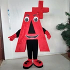 Custom alphabet A+ mascot costume letter A+ mascot costume