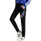 OEM/ODM Factory Custom Women Comfortable Yoga Casual Pants Skinny Print Drawstring Waist Trouser For Girl