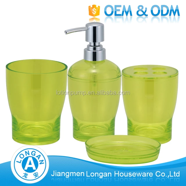 wholesale newest bathroom gift plastic accessory bath set