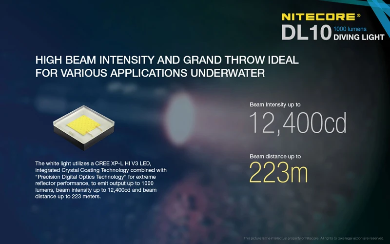 Nitecore DL10 Diving Light (7)