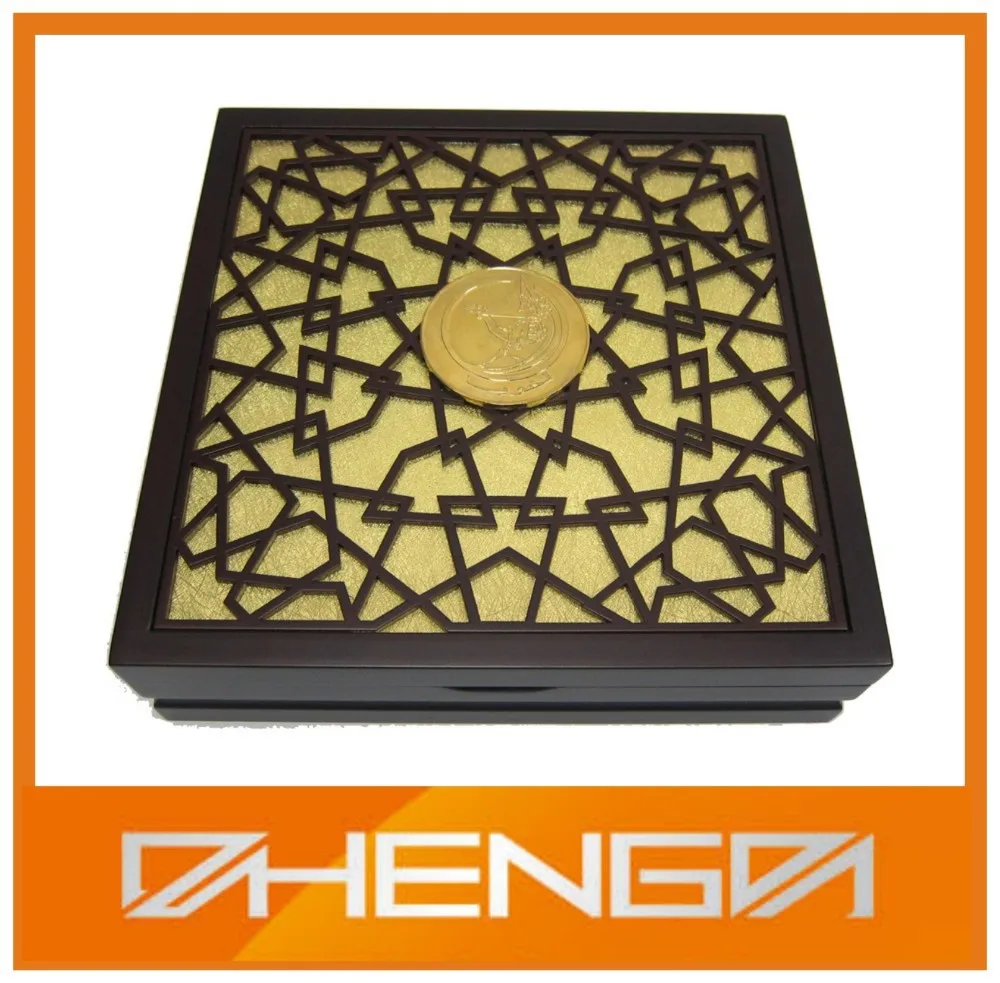 High quality customized color print fancy wood box photo box