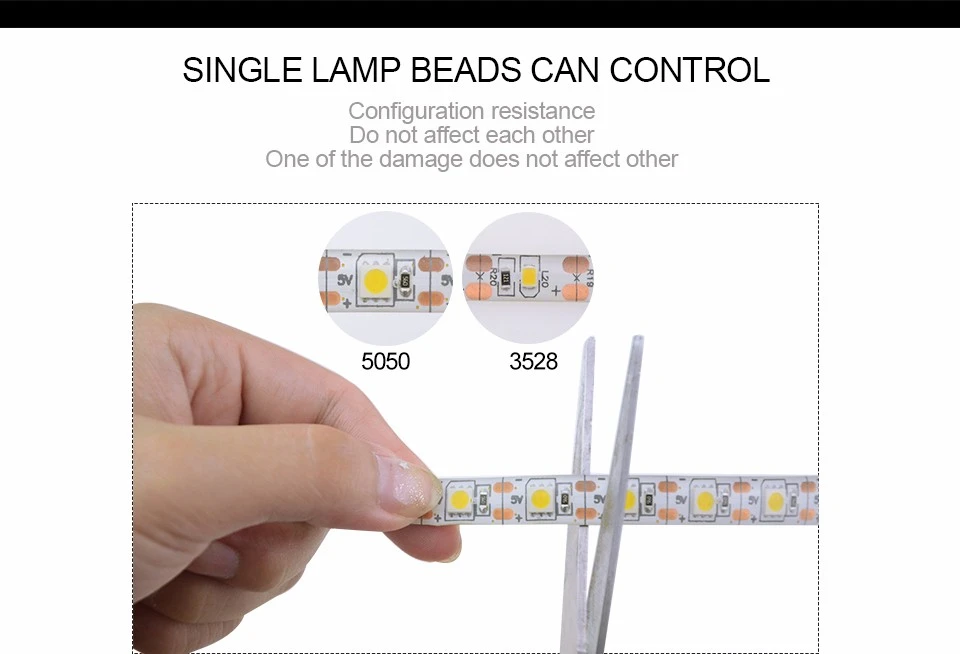 60led per meters white pcb usb led strip cool white warm white6
