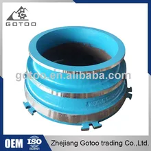 manganese steel Svedala cone crusher spare parts concave and mantle