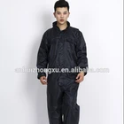 OEM factory one piece overall PVC oxford fluorescent all cover raincoat hoodie waterproof breathable hoodie raincoat