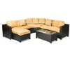 Modern rattan furniture outdoor corner sofa modern sectional sofa set