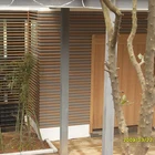Factory supplier color customized wpc timber wood tube log materials decorative for ceiling