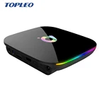 Q plus Android 8.1 Quad core 64 bit 4gb 32gb 64gb 6k hd firmware update Allwinner H6 android tv settop box