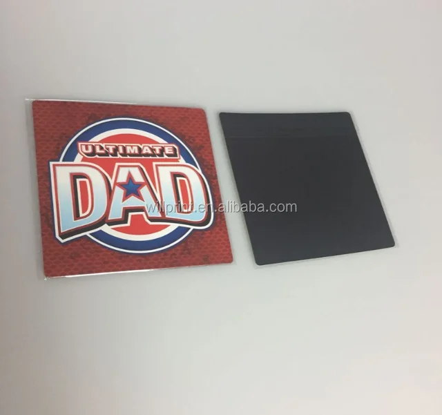 square paper printed oem fridge magnet