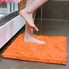 orange color Microfiber polyester chenille bath mat