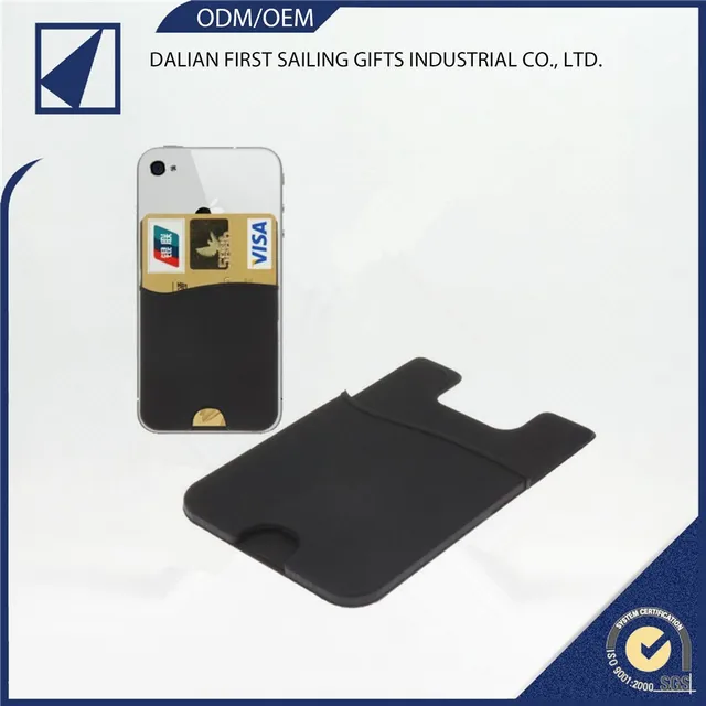 smart wallet adhesive phone silicone stick credit card holder