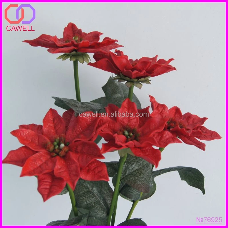 pu wholesale red artificial poinsettia flower christmas pu wholesale red artificial poinsettia flower christmas
