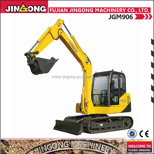 JGM906 small hydraulic automatic excavator used