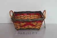 brown willow storage/gift basket s/3