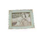 Resin mint green color plated photo plastic frames for photos