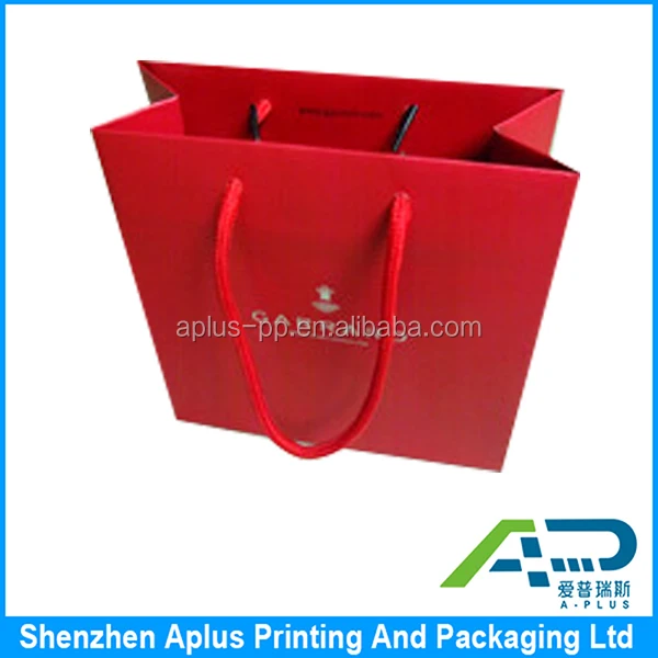 luxury paper material gift bag custom pantone color printing