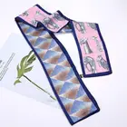 FASHION digital printing multi function lady and women's silky handbag waist and hats ribbon band scarf