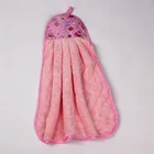 China supplier cheap wholesale bathroom kitchen drying custom microfiber hand towel with hook in bulk