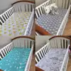 100 organic cotton fitted crib sheet for baby bed