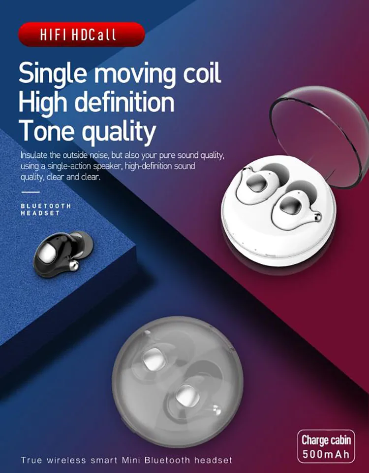 2019 Amazon Trending 5.0 TWS Wireless Bluetooth Earphones Sports Earbuds with Charging Case - ANKUX.COM