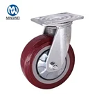 Heavy Duty 150mm 6 Inch PVC/PU Industrial Furniture Hand Cart Swivel Casters Wheels