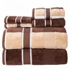 Multipurpose Use 550gsm cotton towel set yarn-dyed plaid velour cutting velvet towel