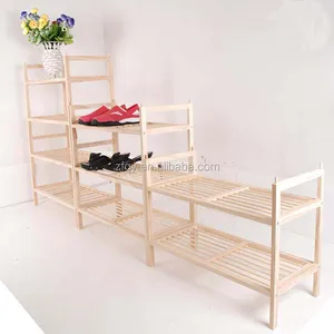 shoe rack with display shelf